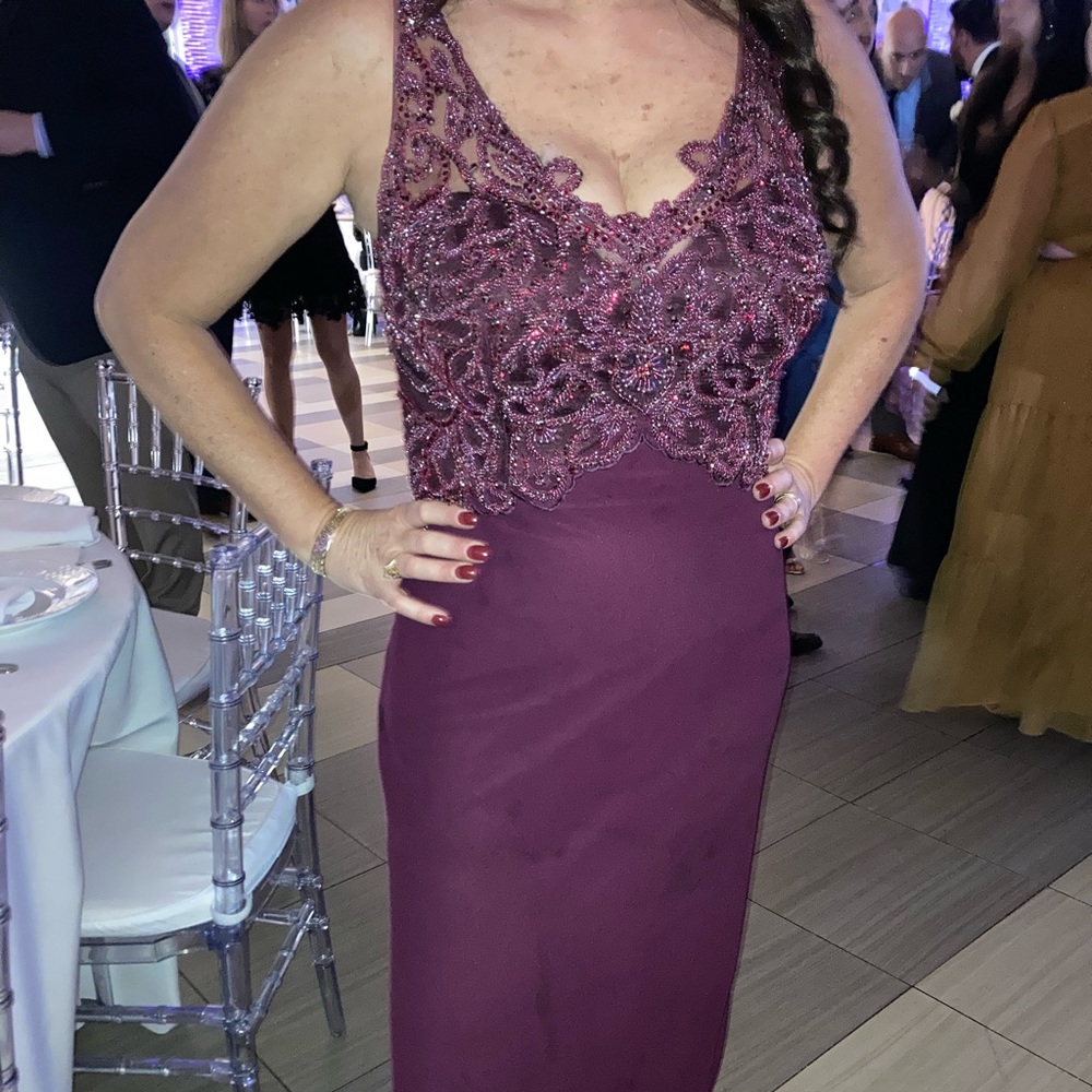 Gown wine color